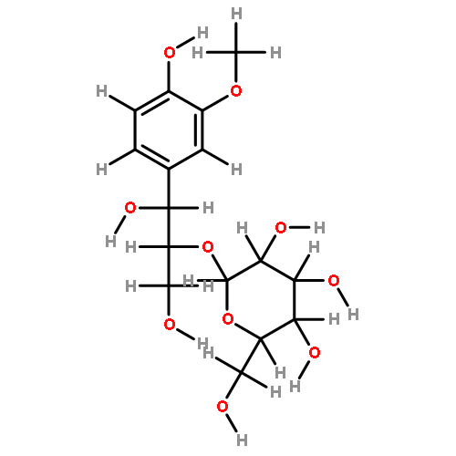 (+)-(7S,8S)-guaiacylglycerol 8-O-beta-D-glucopyranoside