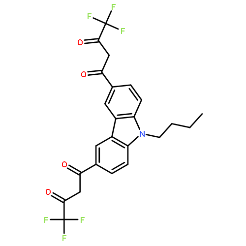 1,3-BUTANEDIONE, 1,1'-(9-BUTYL-9H-CARBAZOLE-3,6-DIYL)BIS[4,4,4-TRIFLUORO-