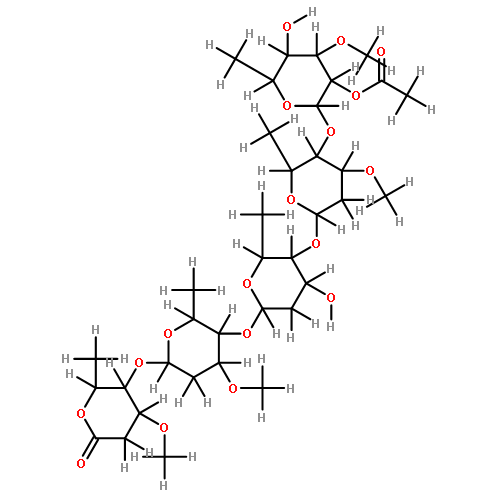 2-O-acetyl-beta-D-digitalopyranosyl-(1->4)-beta-D-cymaropyranosyl-(1->4)-beta-D-canaropyranosyl-(1->4)-beta-D-cymaropyranosyl (1->4)-D-oleandronic acid delta-lactone