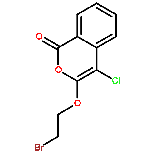 1H-2-Benzopyran-1-one, 3-(2-bromoethoxy)-4-chloro-