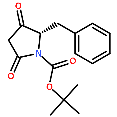 1-Pyrrolidinecarboxylic acid, 3,5-dioxo-2-(phenylmethyl)-, 1,1-dimethylethyl ester, (S)-