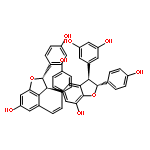 [3,4'-Bibenzofuran]-6,6'-diol,3'-(3,5-dihydroxyphenyl)-2,2',3,3'-tetrahydro-2,2'-bis(4-hydroxyphenyl)-4-[(1E)-2-(4-hydroxyphenyl)ethenyl]-,(2S,2'R,3S,3'R)-