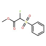 Acetic acid, fluoro(phenylsulfonyl)-, methyl ester