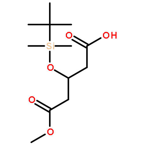 (R)-3-((tert-Butyldimethylsilyl)oxy)-5-methoxy-5-oxopentanoic acid