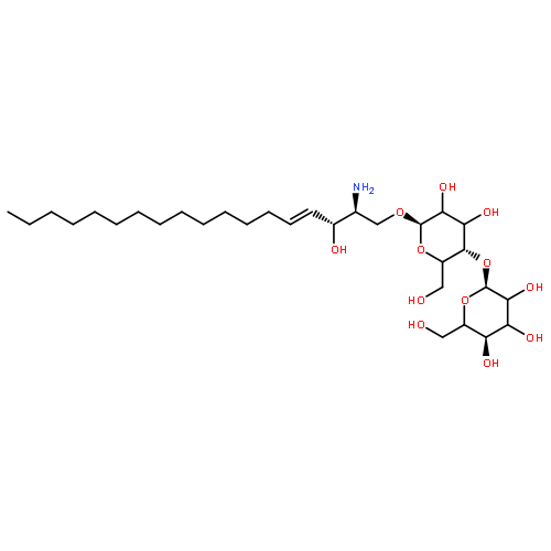 b-D-Glucopyranoside,(2S,3R,4E)-2-amino-3-hydroxy-4-octadecen-1-yl 4-O-b-D-galactopyranosyl-