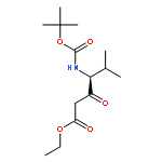 Hexanoic acid, 4-[[(1,1-dimethylethoxy)carbonyl]amino]-5-methyl-3-oxo-, ethyl ester, (S)-