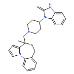 2H-Benzimidazol-2-one,1,3-dihydro-1-[1-[(4-methyl-4H,6H-pyrrolo[1,2-a][4,1]benzoxazepin-4-yl)methyl]-4-piperidinyl]-