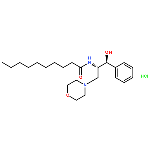 L-THREO-1-PHENYL-2-DECANOYLAMINO-3-MORPHOLINO-1-PROPANOL HCL