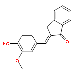 1H-Inden-1-one,2,3-dihydro-2-[(4-hydroxy-3-methoxyphenyl)methylene]-