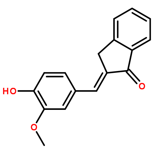 1H-Inden-1-one,2,3-dihydro-2-[(4-hydroxy-3-methoxyphenyl)methylene]-