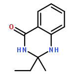 4(1H)-Quinazolinone, 2-ethyl-2,3-dihydro-2-methyl-