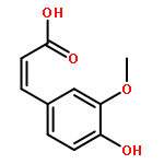 2-Propenoic acid,3-(4-hydroxy-3-methoxyphenyl)-, (2Z)-