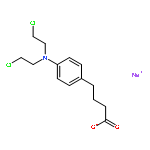 Benzenebutanoic acid,4-[bis(2-chloroethyl)amino]-, sodium salt (1:1)