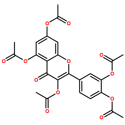 4H-1-Benzopyran-4-one,3,5,7-tris(acetyloxy)-2-[3,4-bis(acetyloxy)phenyl]-