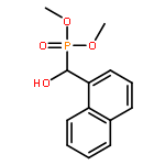 Phosphonic acid, (hydroxy-1-naphthalenylmethyl)-, dimethyl ester