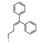 Benzene, 1,1'-(4-iodo-1-butenylidene)bis-