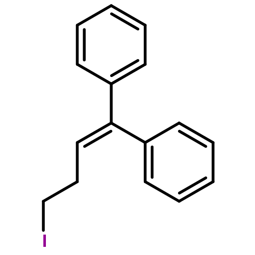 Benzene, 1,1'-(4-iodo-1-butenylidene)bis-