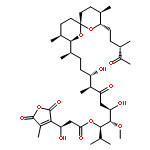 3-Furanpropanoic acid,2,5-dihydro-b-hydroxy-4-methyl-2,5-dioxo-,(1R,2S,3R,6S,7S,10R)-10-[(2S,3S,6R,8S,9R)-3,9-dimethyl-8-[(3S)-3-methyl-4-oxopentyl]-1,7-dioxaspiro[5.5]undec-2-yl]-3,7-dihydroxy-2-methoxy-6-methyl-1-(1-methylethyl)-5-oxoundecylester, (bR)-