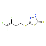 1,3,4-Thiadiazole-2(3H)-thione, 5-[(3,4,4-trifluoro-3-butenyl)thio]-