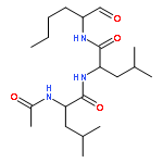 L-Leucinamide,N-acetyl-L-leucyl-N-[(1S)-1-formylpentyl]-