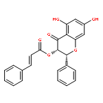 2-Propenoic acid,3-phenyl-, 3,4-dihydro-5,7-dihydroxy-4-oxo-2-phenyl-2H-1-benzopyran-3-yl ester,[2R-[2a,3b(E)]]- (9CI)