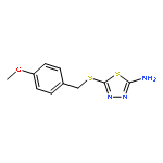 1,3,4-Thiadiazol-2-amine, 5-[[(4-methoxyphenyl)methyl]thio]-