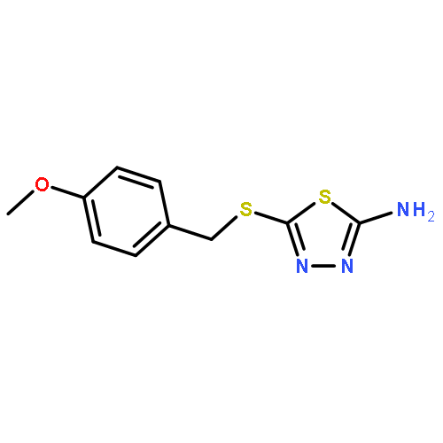 1,3,4-Thiadiazol-2-amine, 5-[[(4-methoxyphenyl)methyl]thio]-