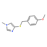 1H-Imidazole, 4-[[(4-methoxyphenyl)methyl]thio]-1-methyl-