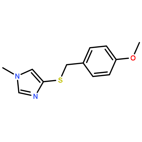 1H-Imidazole, 4-[[(4-methoxyphenyl)methyl]thio]-1-methyl-