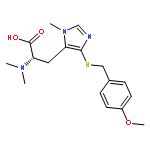 L-Histidine, 5-[[(4-methoxyphenyl)methyl]thio]-N,N,3-trimethyl-