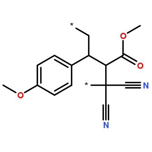 Poly[1,1-dicyano-2-(methoxycarbonyl)-3-(4-methoxyphenyl)-1,4-butane
diyl]