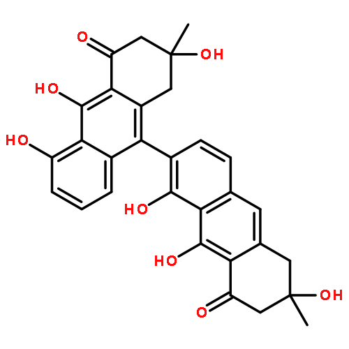 [2,9'-Bianthracene]-4',8(1'H,5H)-dione,2',3',6,7-tetrahydro-1,2',5',6,9,10'-hexahydroxy-2',6-dimethyl-, (2S,2'S,6S)-