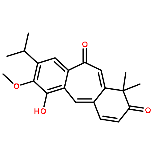 1H-Dibenzo[a,d]cycloheptene-2,10-dione,6-hydroxy-7-methoxy-1,1-dimethyl-8-(1-methylethyl)-