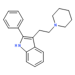 1H-Indole, 2-phenyl-3-[2-(1-piperidinyl)ethyl]-