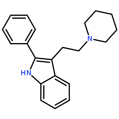 1H-Indole, 2-phenyl-3-[2-(1-piperidinyl)ethyl]-