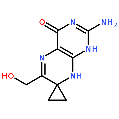 Spiro[cyclopropane-1,7'(1'H)-pteridin]-4'(8'H)-one, 2'-amino-6'-(hydroxymethyl)-