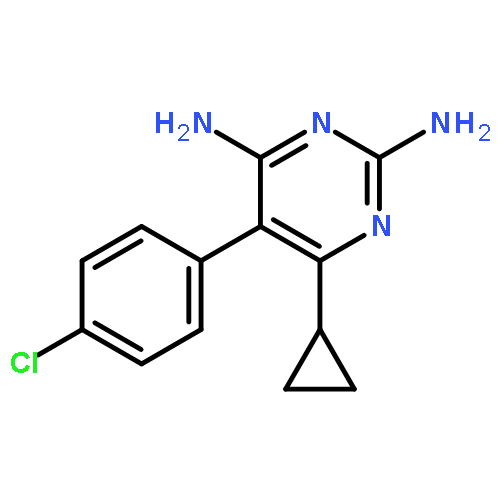 2,4-Pyrimidinediamine, 5-(4-chlorophenyl)-6-cyclopropyl-