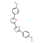 2,2'-Bi-1,3,4-oxadiazole, 5,5'-bis(4-methoxyphenyl)-