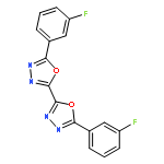 2,2'-Bi-1,3,4-oxadiazole, 5,5'-bis(3-fluorophenyl)-