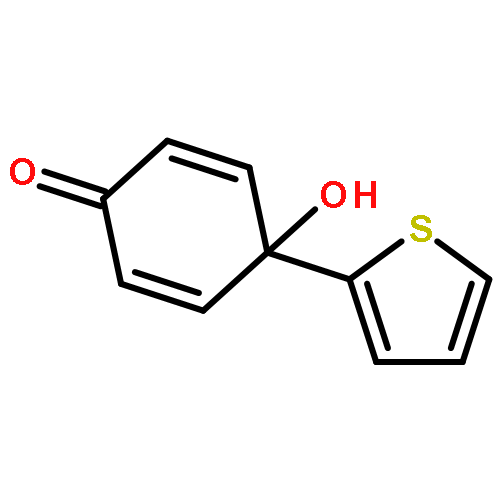 2,5-Cyclohexadien-1-one, 4-hydroxy-4-(2-thienyl)-