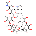 alpha-Manp(1-3)-(beta-GlcpNAc(1-4))-(alpha-Manp(1-6))-beta-Manp(1-4)-beta-GlcpNAc(1-4)-(alpha-Fucp(1-6))-GlcpNAc