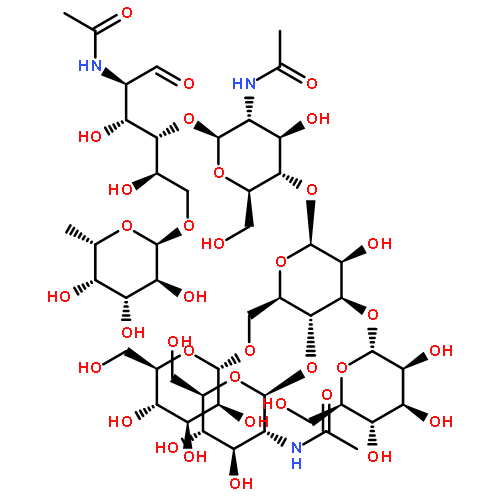 alpha-Manp(1-3)-(beta-GlcpNAc(1-4))-(alpha-Manp(1-6))-beta-Manp(1-4)-beta-GlcpNAc(1-4)-(alpha-Fucp(1-6))-GlcpNAc