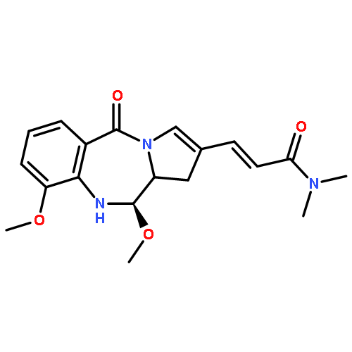 2-Propenamide,N,N-dimethyl-3-[(11R,11aS)-5,10,11,11a-tetrahydro-9,11-dimethoxy-5-oxo-1H-pyrrolo[2,1-c][1,4]benzodiazepin-2-yl]-,(2E)-