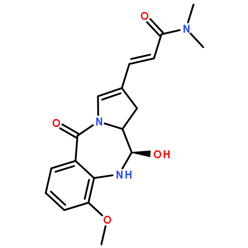 (E)-3-[(6R)-6-HYDROXY-4-METHOXY-11-OXO-5,6,6A,7-TETRAHYDROPYRROLO[2,1-C][1,4]BENZODIAZEPIN-8-YL]-N,N-DIMETHYLPROP-2-ENAMIDE