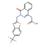 1-Phthalazineaceticacid, 3,4-dihydro-4-oxo-3-[[5-(trifluoromethyl)-2-benzothiazolyl]methyl]-