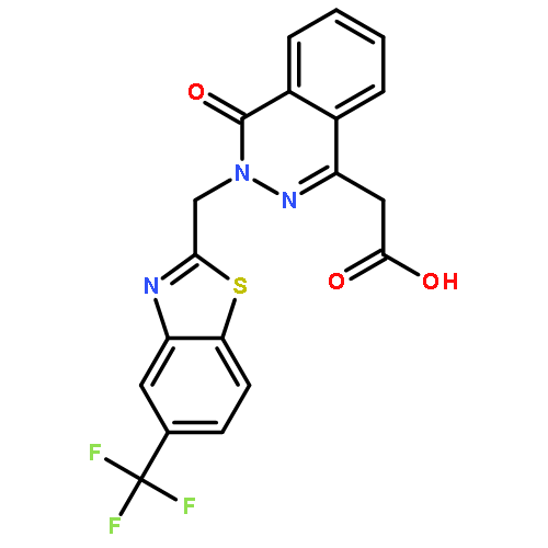 1-Phthalazineaceticacid, 3,4-dihydro-4-oxo-3-[[5-(trifluoromethyl)-2-benzothiazolyl]methyl]-