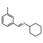 Cyclohexanamine, N-[(3-methylphenyl)methylene]-