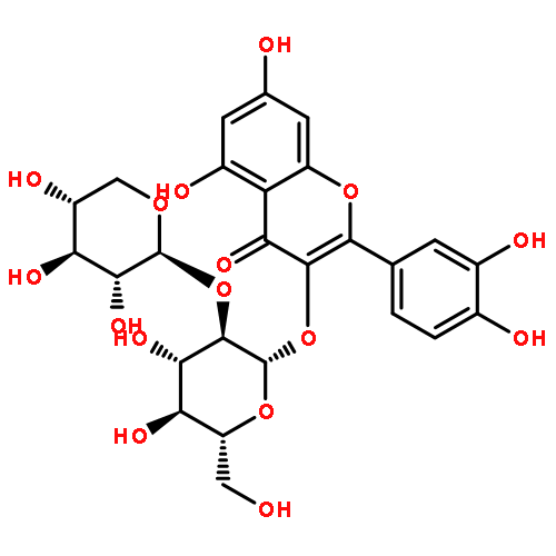 4H-1-Benzopyran-4-one,2-(3,4-dihydroxyphenyl)-5,7-dihydroxy-8-(2-O-b-D-xylopyranosyl-b-D-glucopyranosyl)-