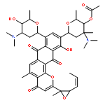 4H-Anthra[1,2-b]pyran-4,7,12-trione,10-[4-O-acetyl-2,3,6-trideoxy-3-(dimethylamino)-3-C-methyl-a-L-lyxo-hexopyranosyl]-11-hydroxy-5-methyl-2-[2-methyl-3-(1-propenyl)oxiranyl]-8-[2,3,6-trideoxy-3-(dimethylamino)-b-D-arabino-hexopyranosyl]- (9CI)