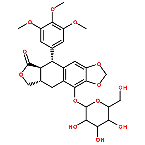 (5aS,8aS,9R)-8-oxo-9-(3,4,5-trimethoxyphenyl)-5,5a,6,8,8a,9-hexahydrofuro[3',4':6,7]naphtho[2,3-d][1,3]dioxol-4-yl hexopyranoside